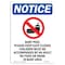 Signmission OSHA Notice, 7" Height, Baby Pool Please Keep Sign With Symbol, 7" X 5", Portrait OS-NS-D-57-V-10285 - alternate 1